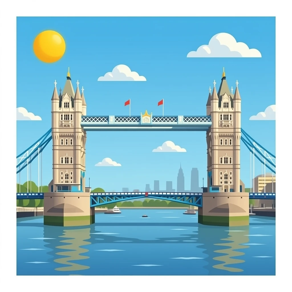 London Bridge full view emoji