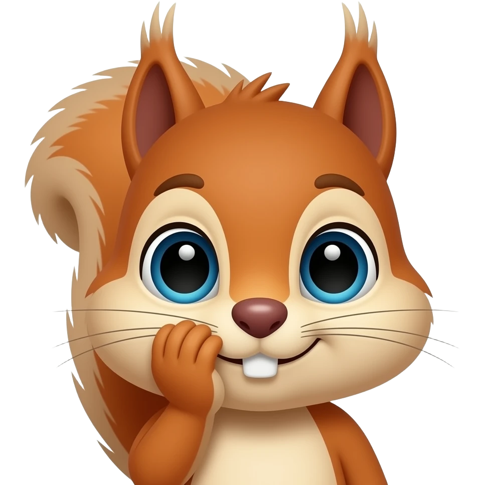 Squirrel face palming emoji