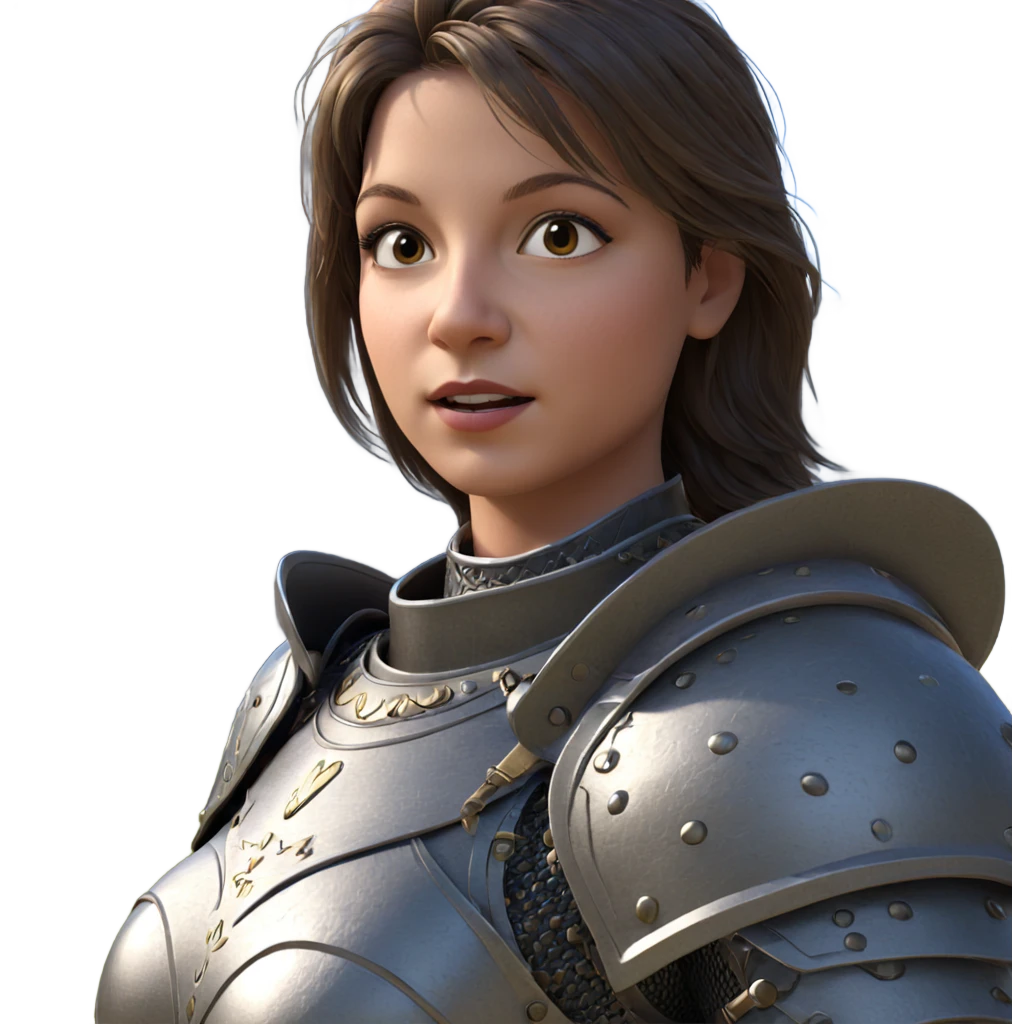 girl in armor by castle emoji
