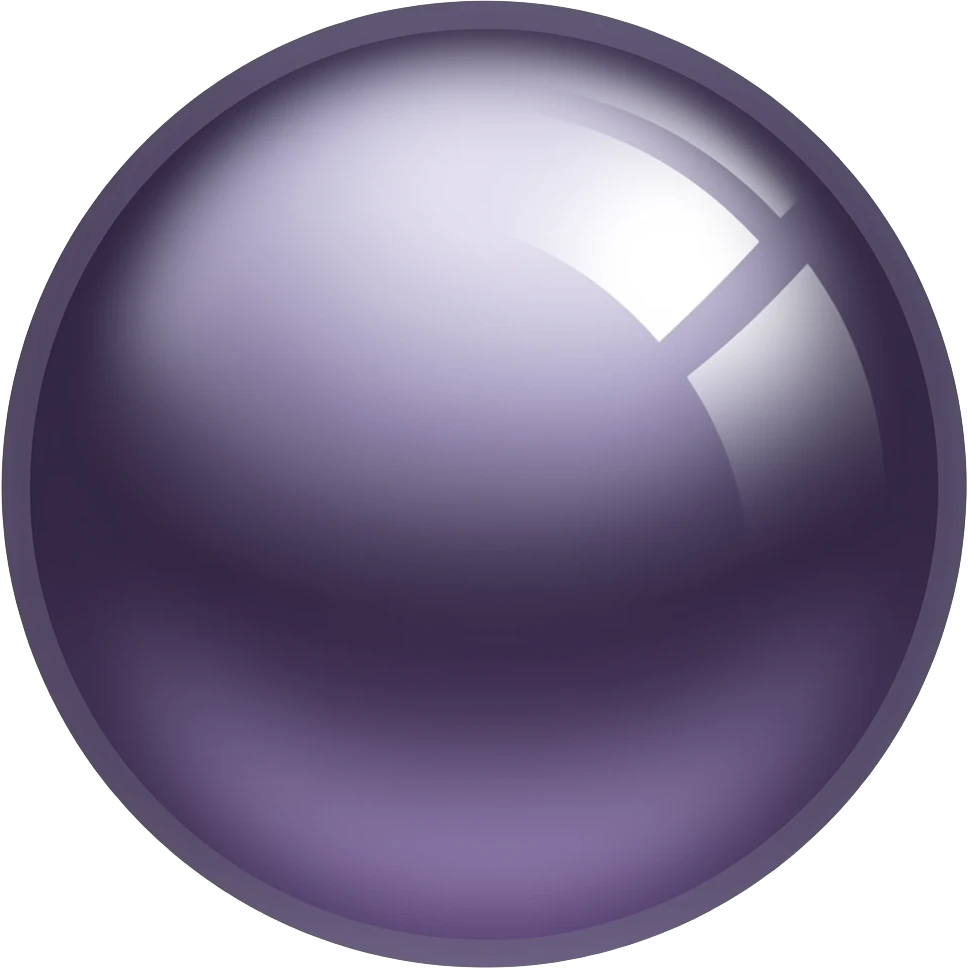 a beautiful, detailed dark-purple pearl emoji