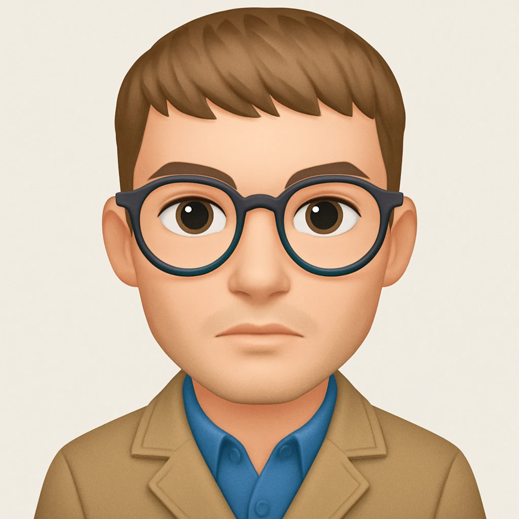turn the second man in emoji style of the 1st image, match the facial features and clothes  emoji