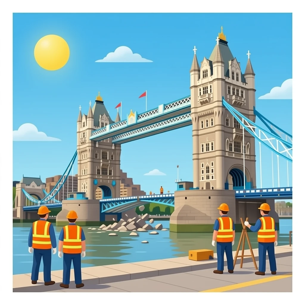 London Bridge At The UK London bridge is falling down And The Builders Are Fixing it emoji