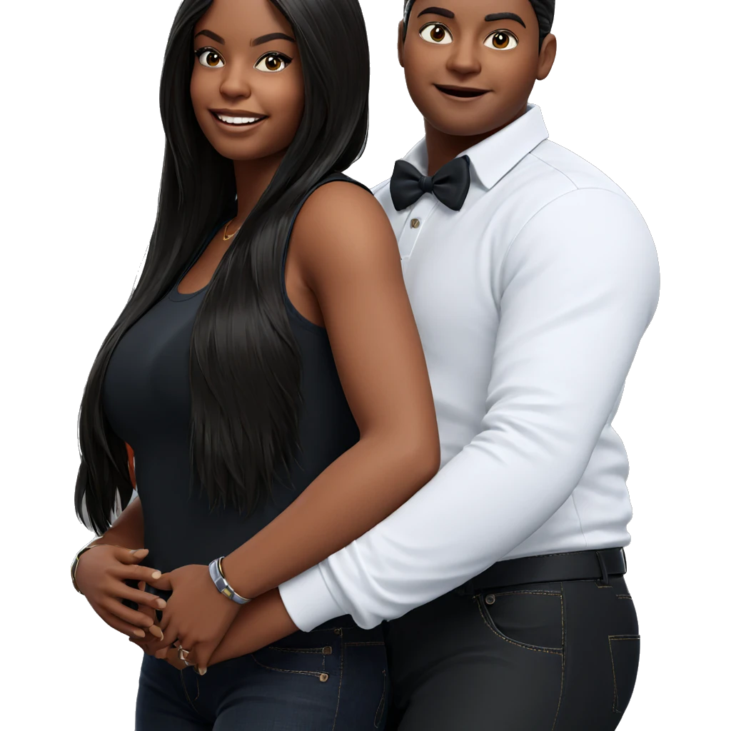 embracing in casual fashion emoji