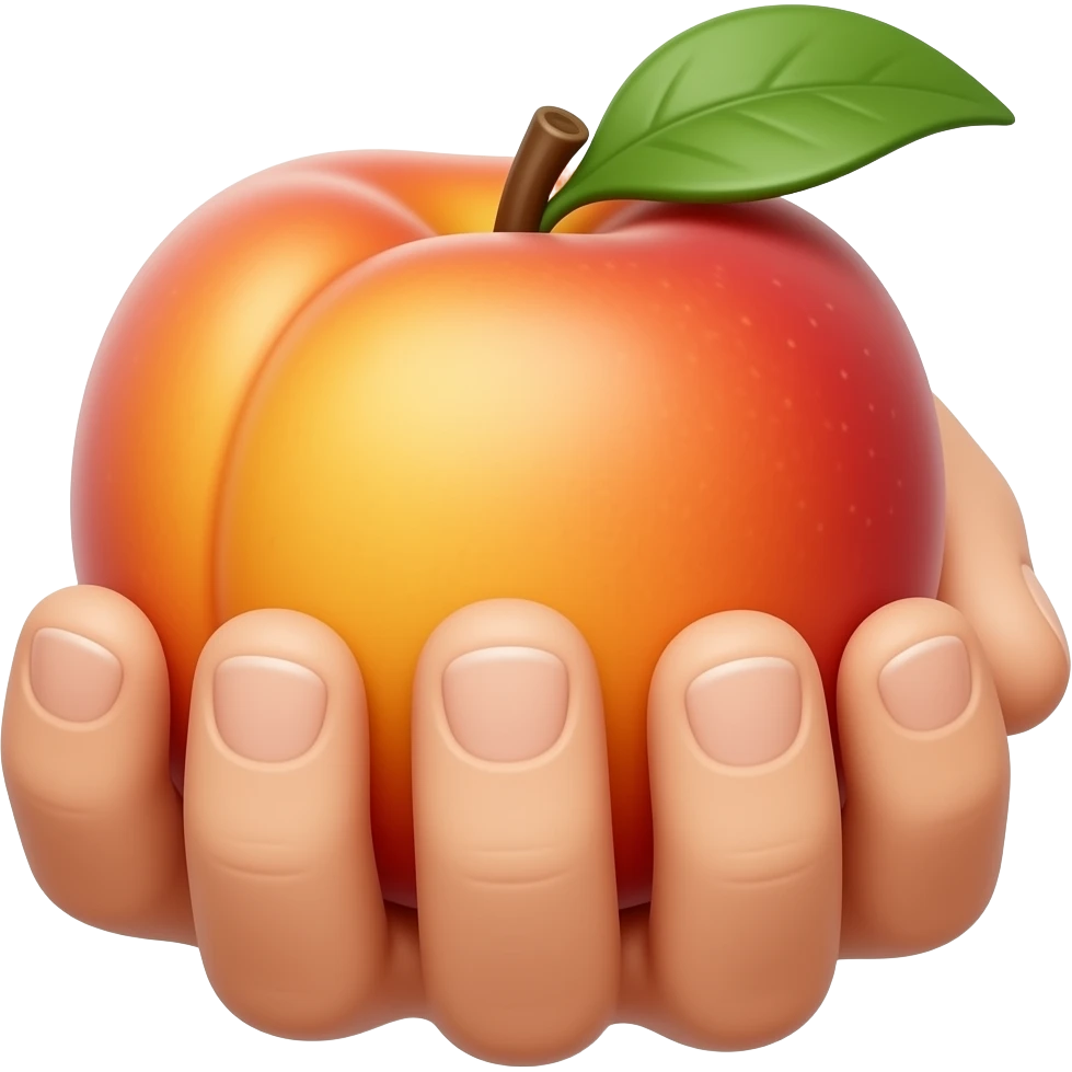 Spank peach emoji