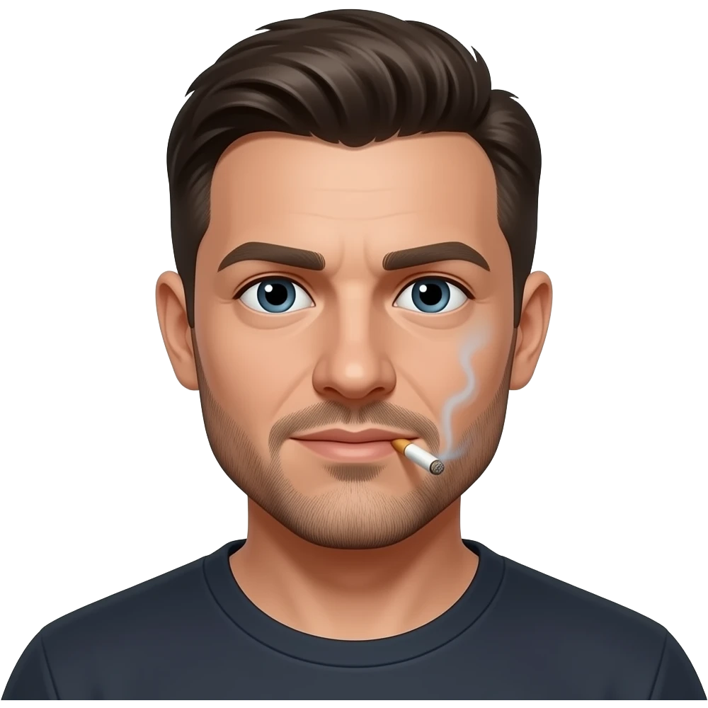 Mr Magog with lit joint emoji