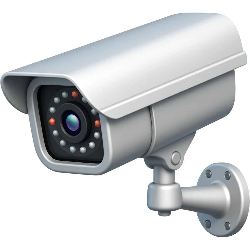 CCTV camera emoji text emoji