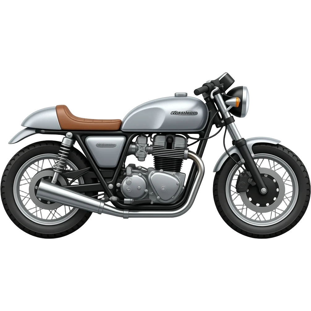 Classical caferacer motocycle emoji