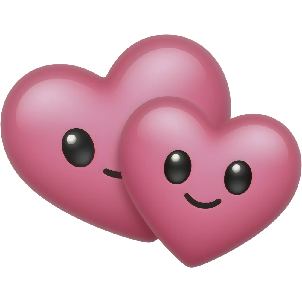 cute pink double hearts emoji
