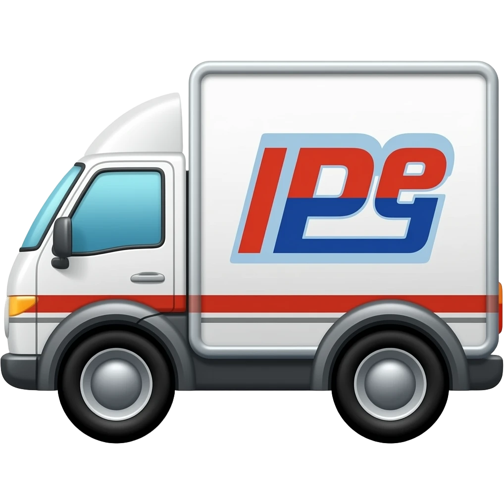 parcel delivery truck emoji