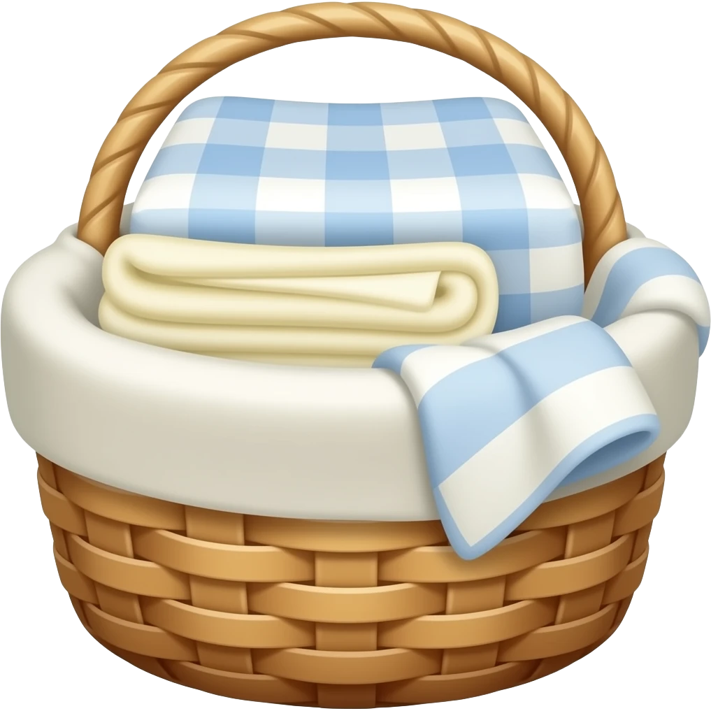 Корзина с бельями emoji