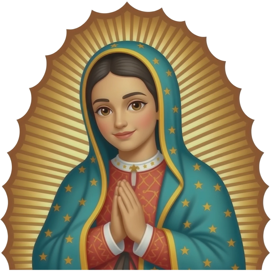 Creame un emoji de la virgen de Guadalupe emoji