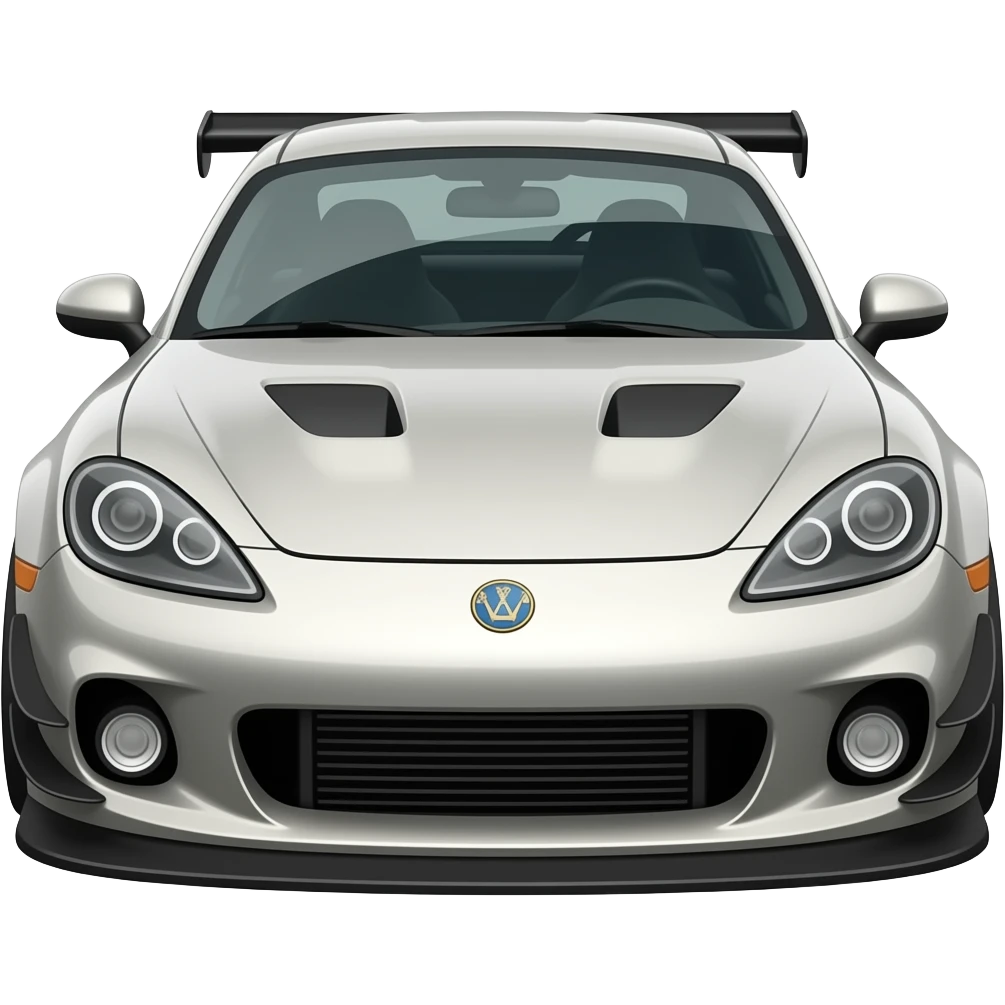 Sport car with spoiler emoji