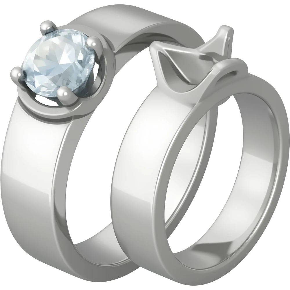 This Rings and  anotherone without a diamant emoji