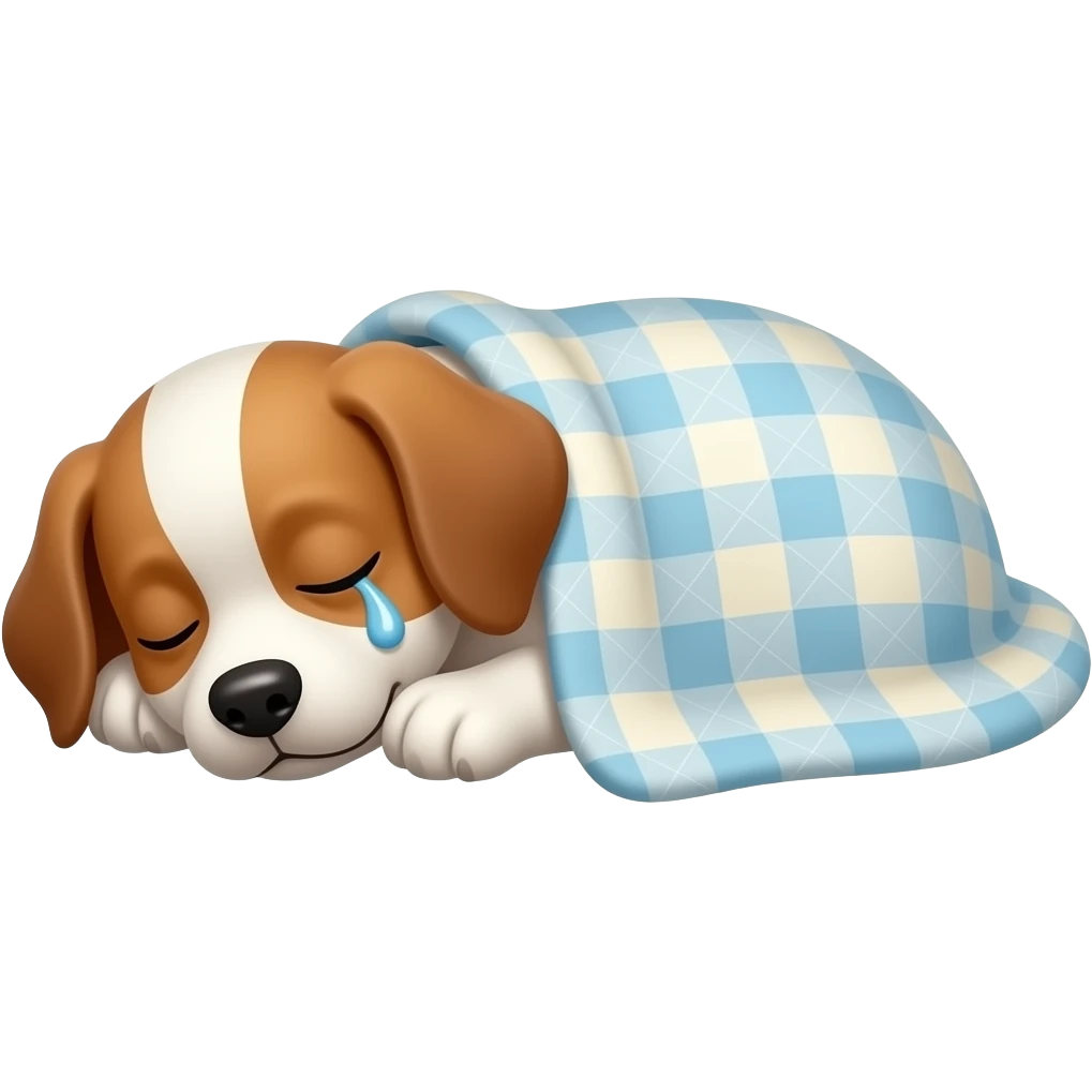 Sleeping  and drooling cuddled in a blanket emoji