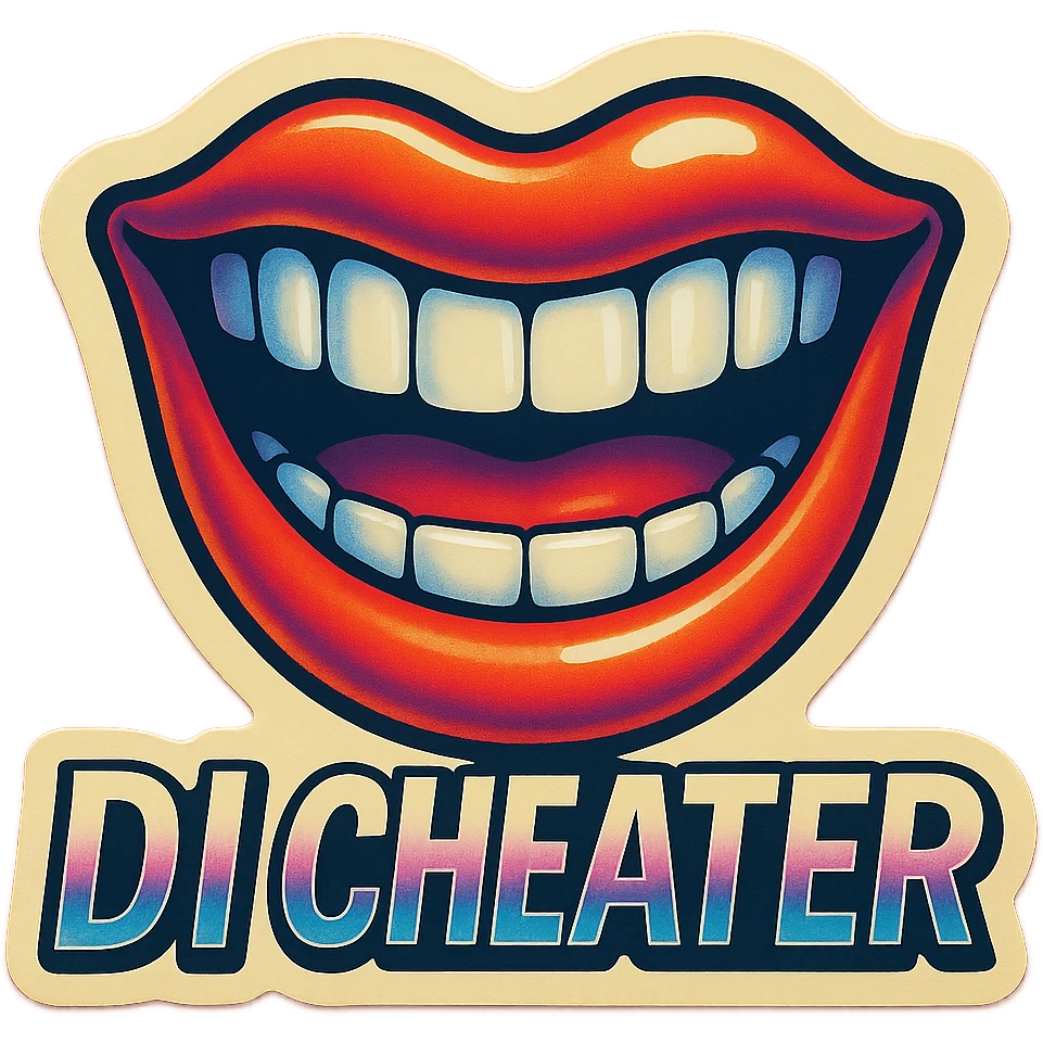 grin
 add the words " D1 Cheater " in White emoji