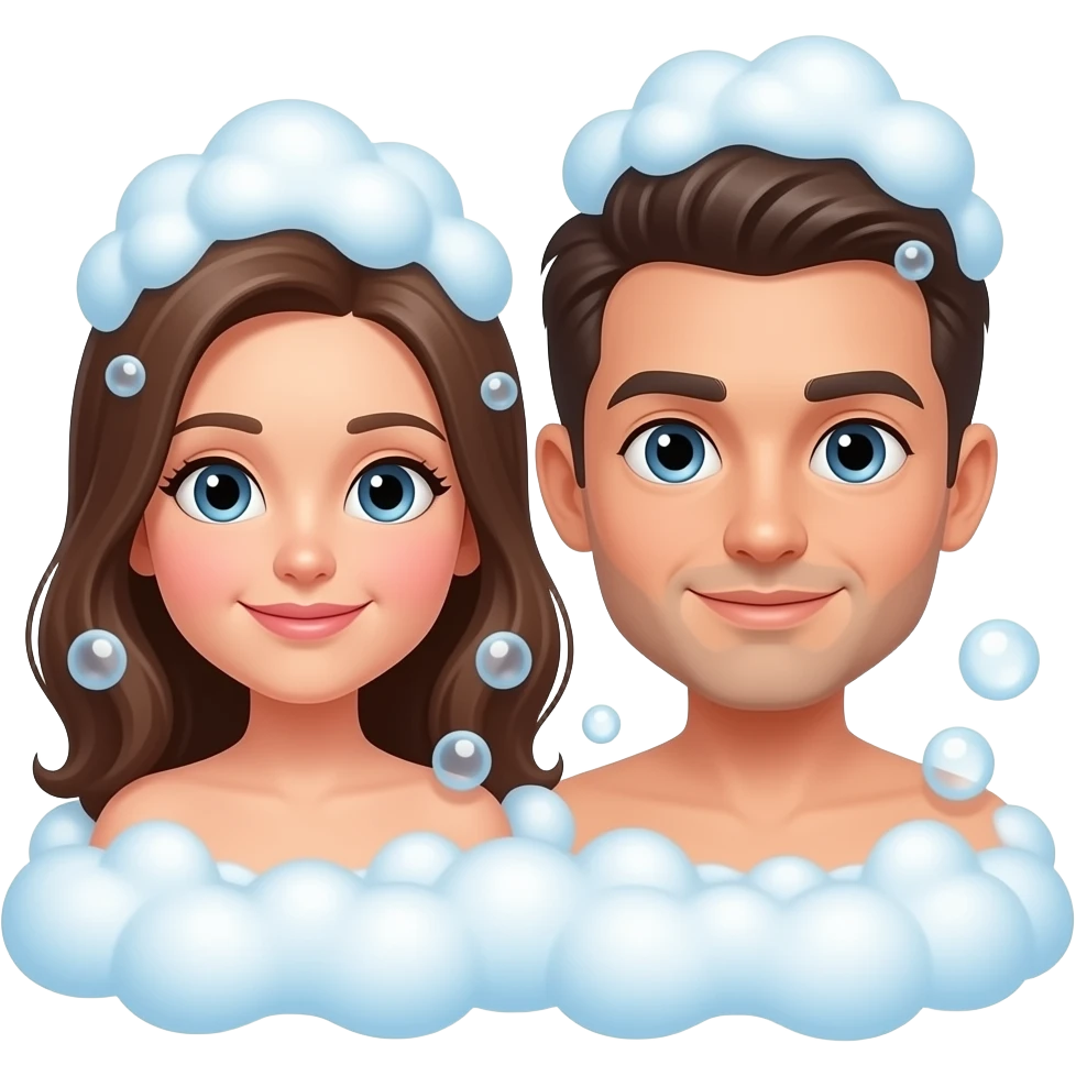 Couple bubblebath emoji