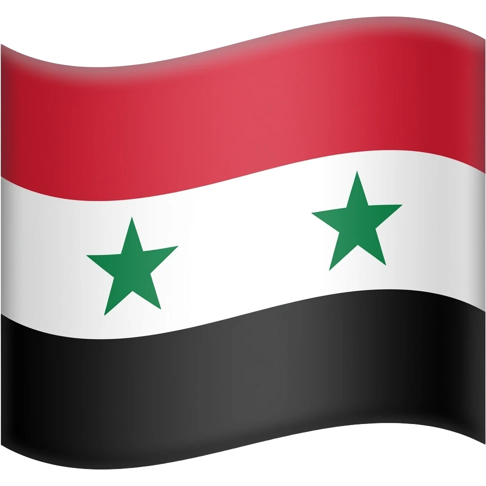 Syryoye flagga emoji emoji