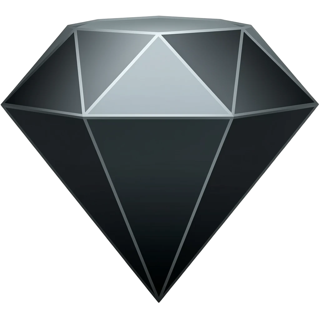 Je veux un diamant noir en emoji emoji