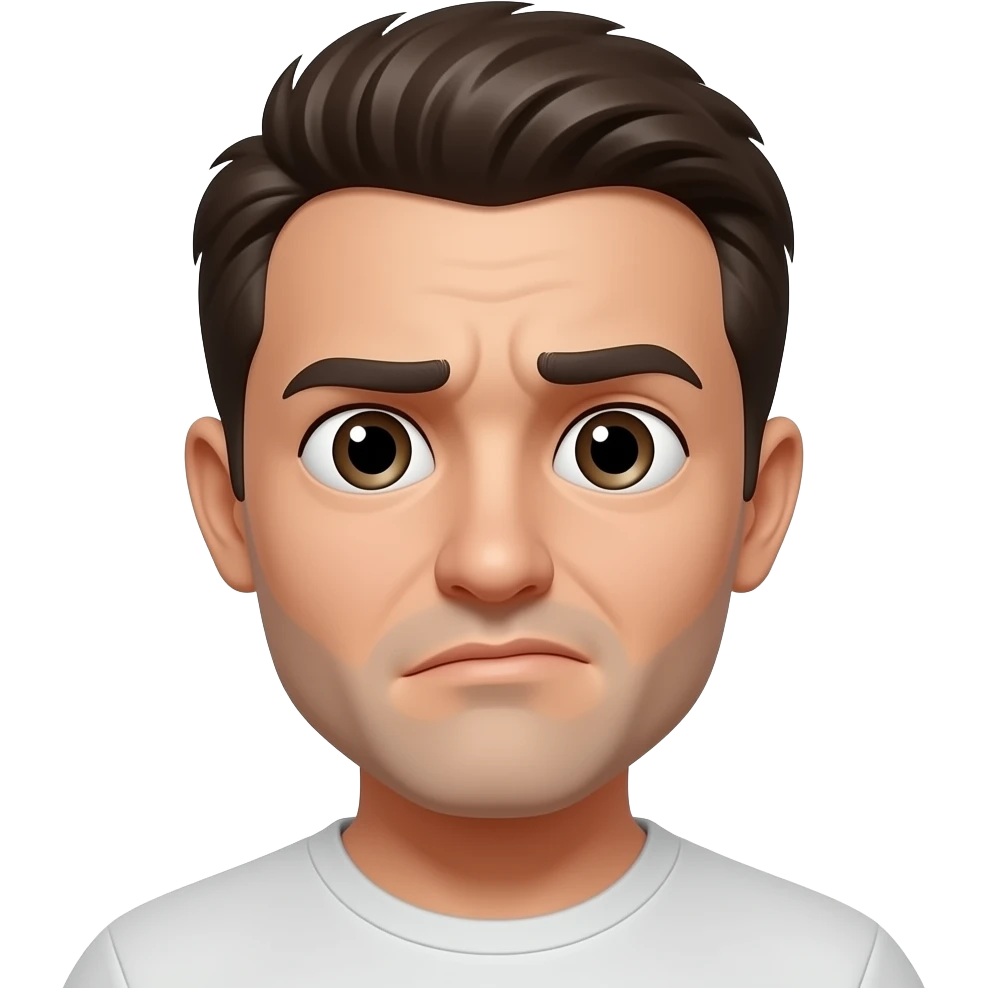 Unintelligent person emoji