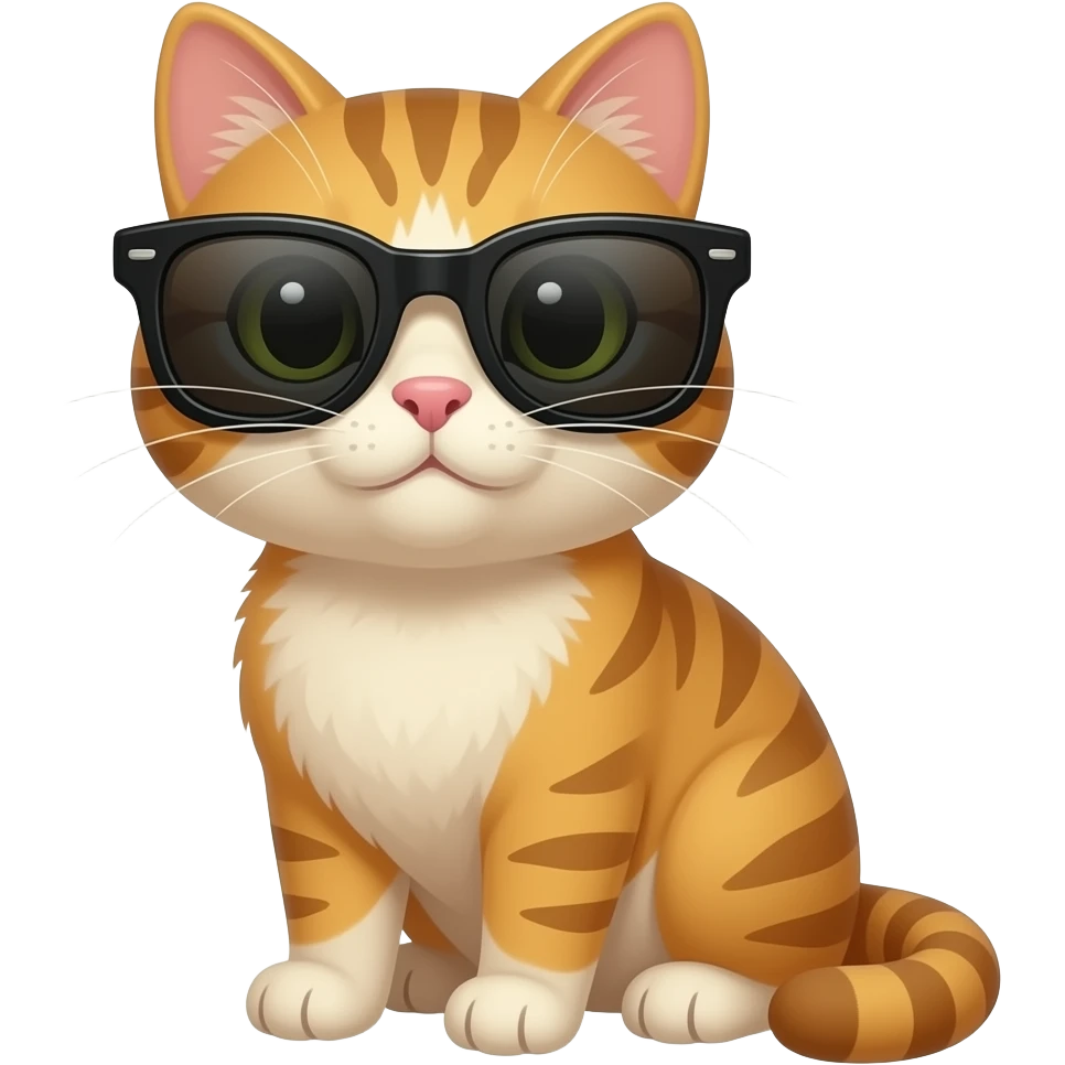 Cat wearing sunglasses emoji