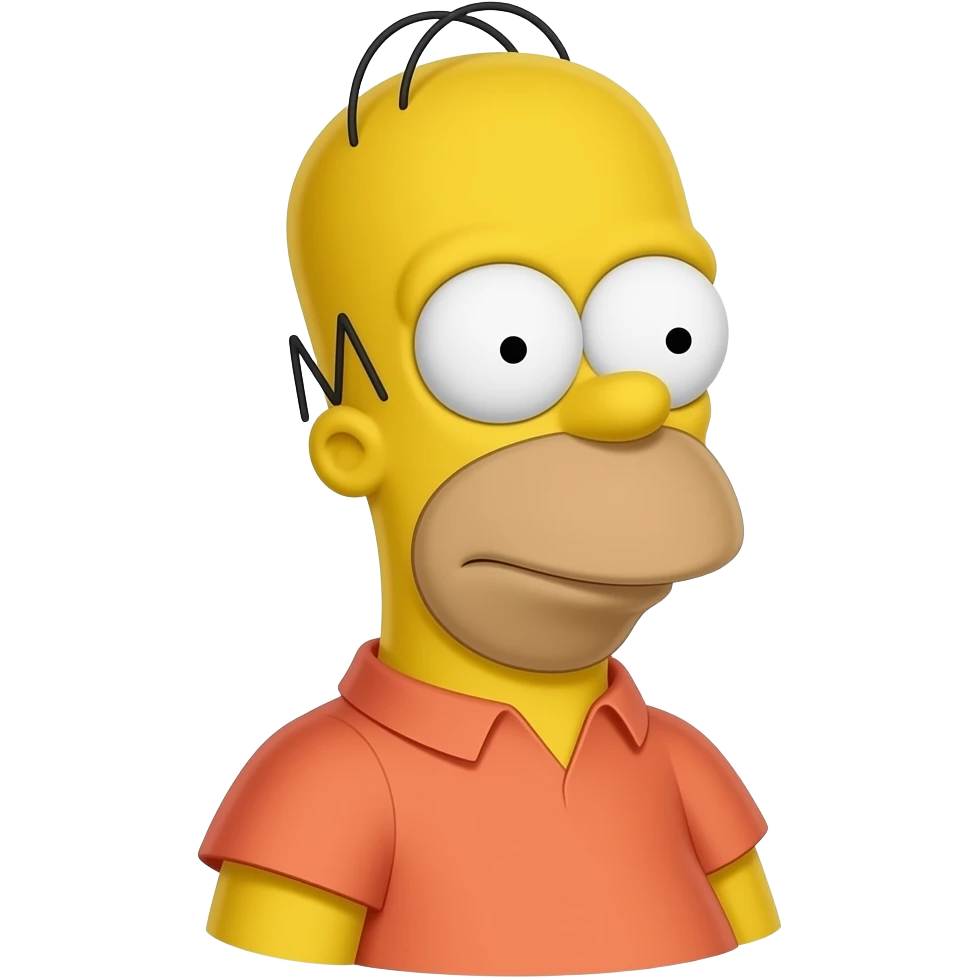 Fais-moi un emoji Homer Simpson emoji