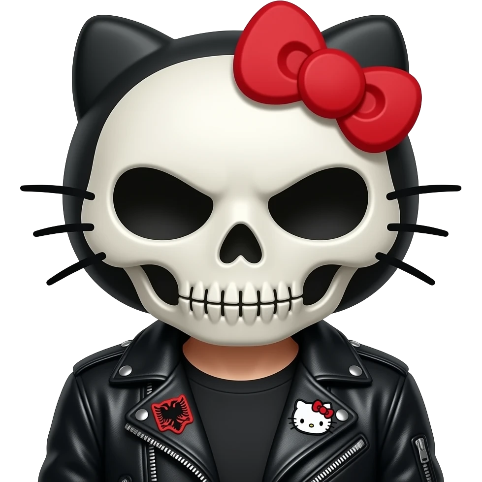 Hello Kitty Albanian baddie emoji