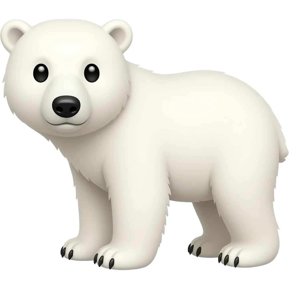 Polar bear emoji