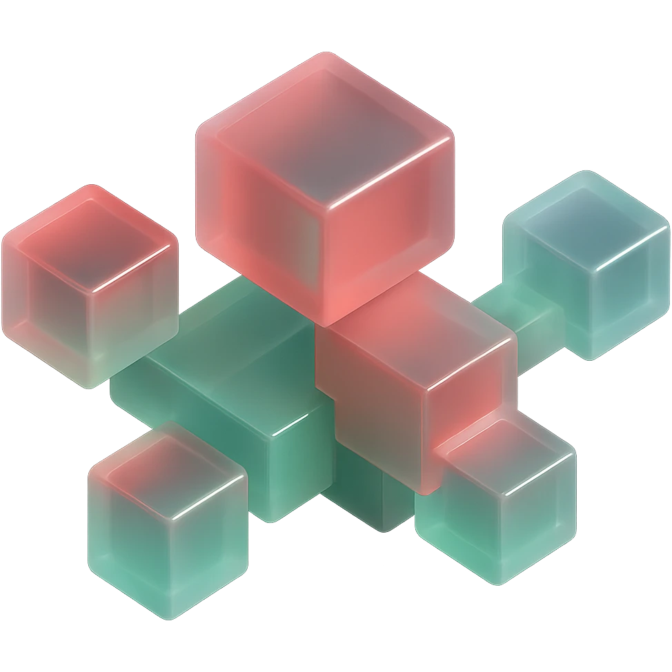 Add a subtle shadow effect to the Roblox logo, keep the style digital and slightly 3D with matte glass style, no background. emoji