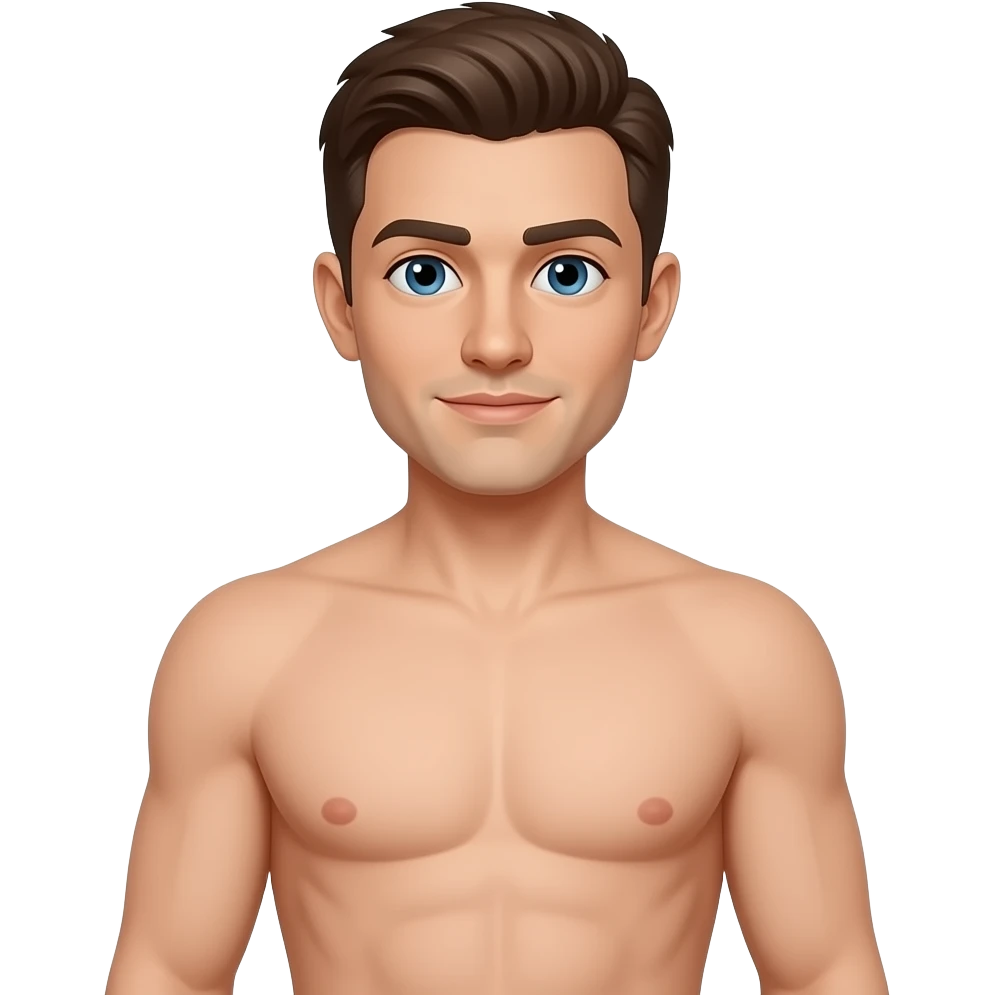 Naked man/full length emoji