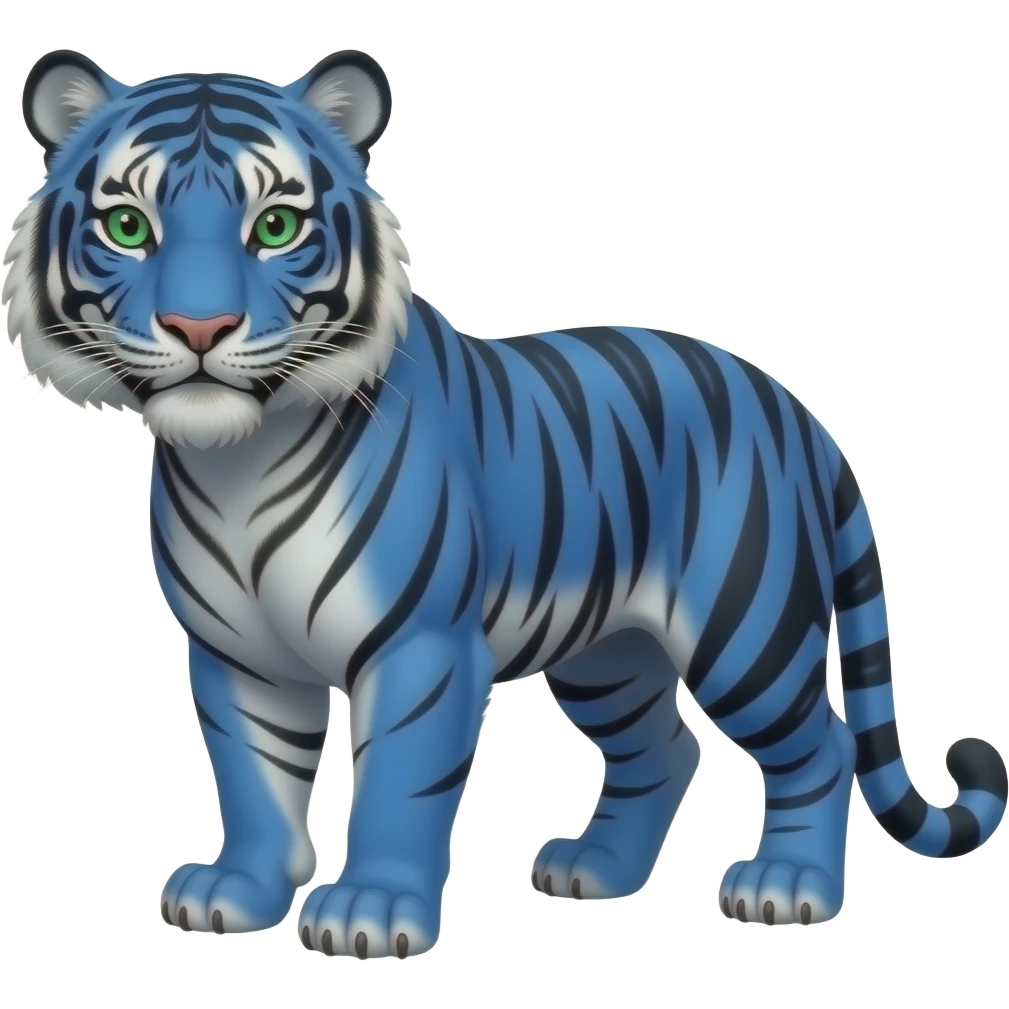 blue tiger emoji