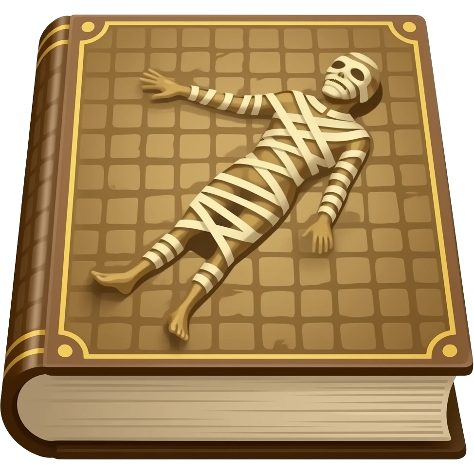 The book of the dead from the 1999 Mummy movie emoji
