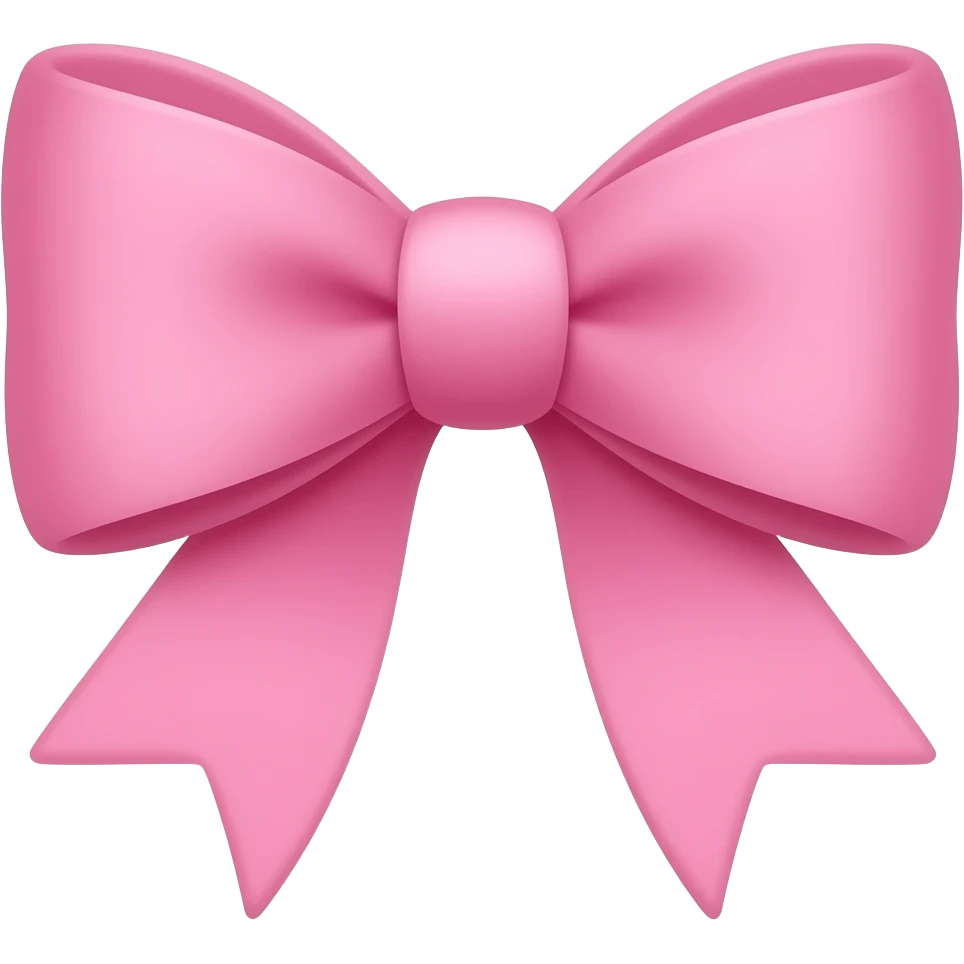 pink bow emoji