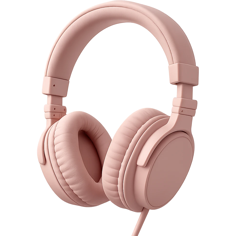 pink headphones emoji