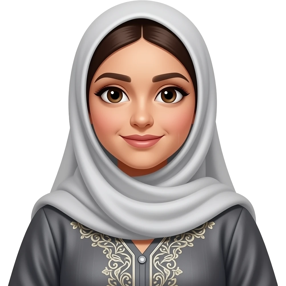 very curvy, Arab girl emoji