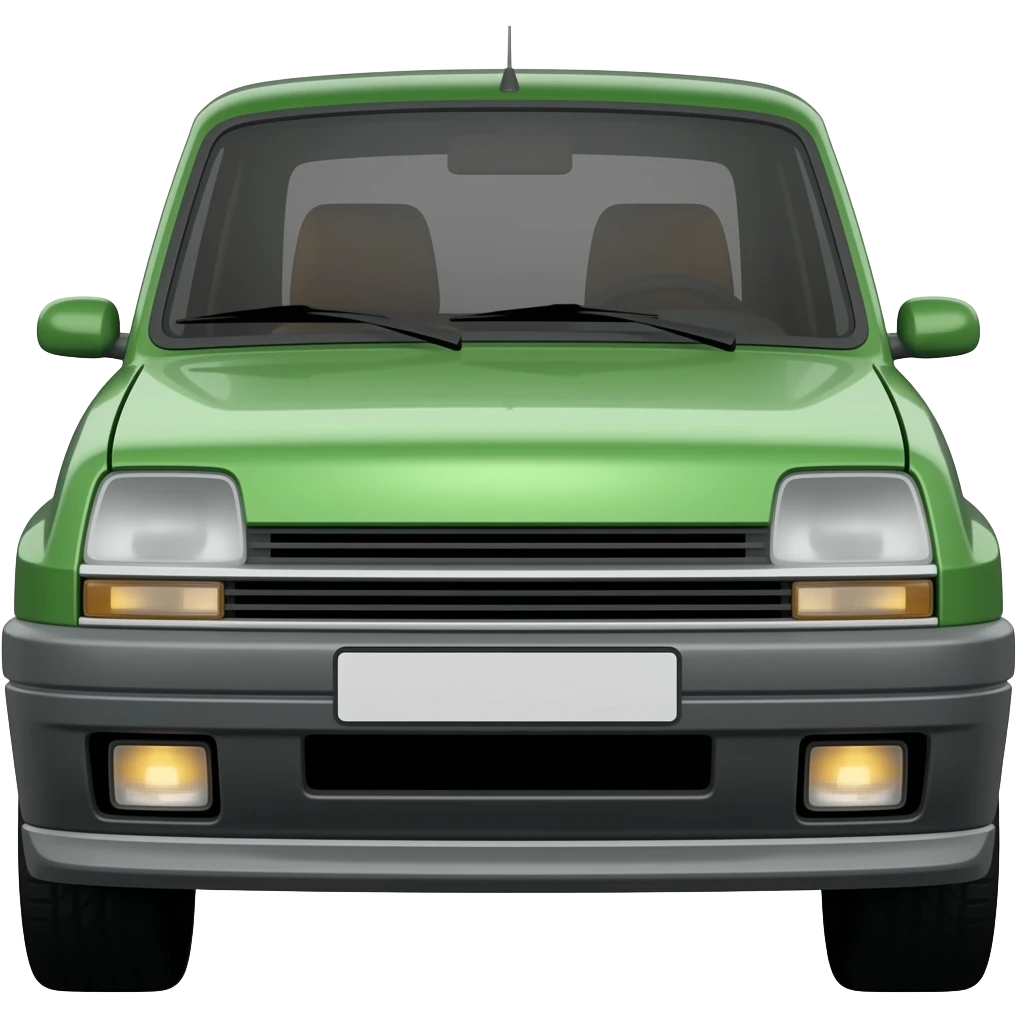 Renault 5 Electric Green emoji