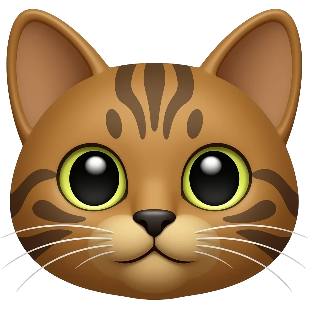 Brown cat ears emoji