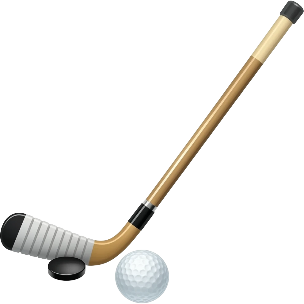 Hockey stick golf club emoji