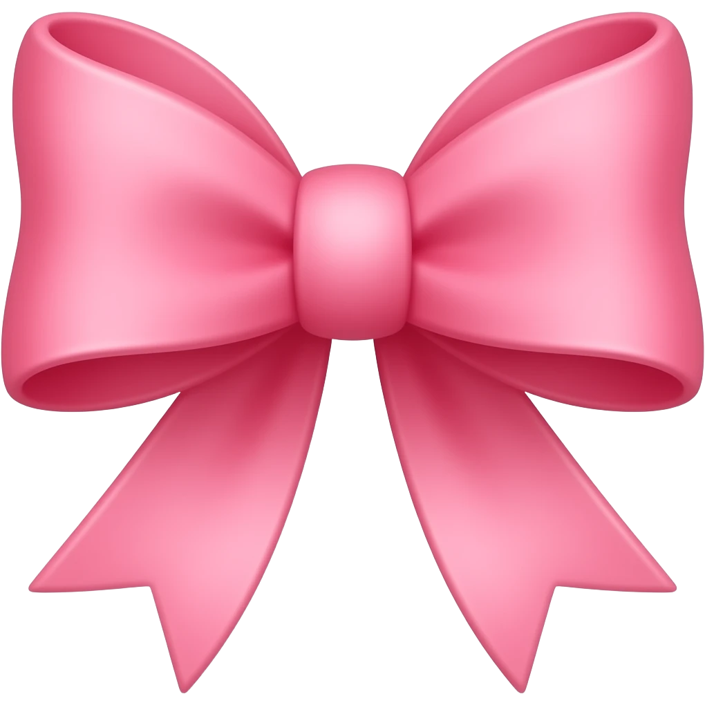 Pink bow emoji
