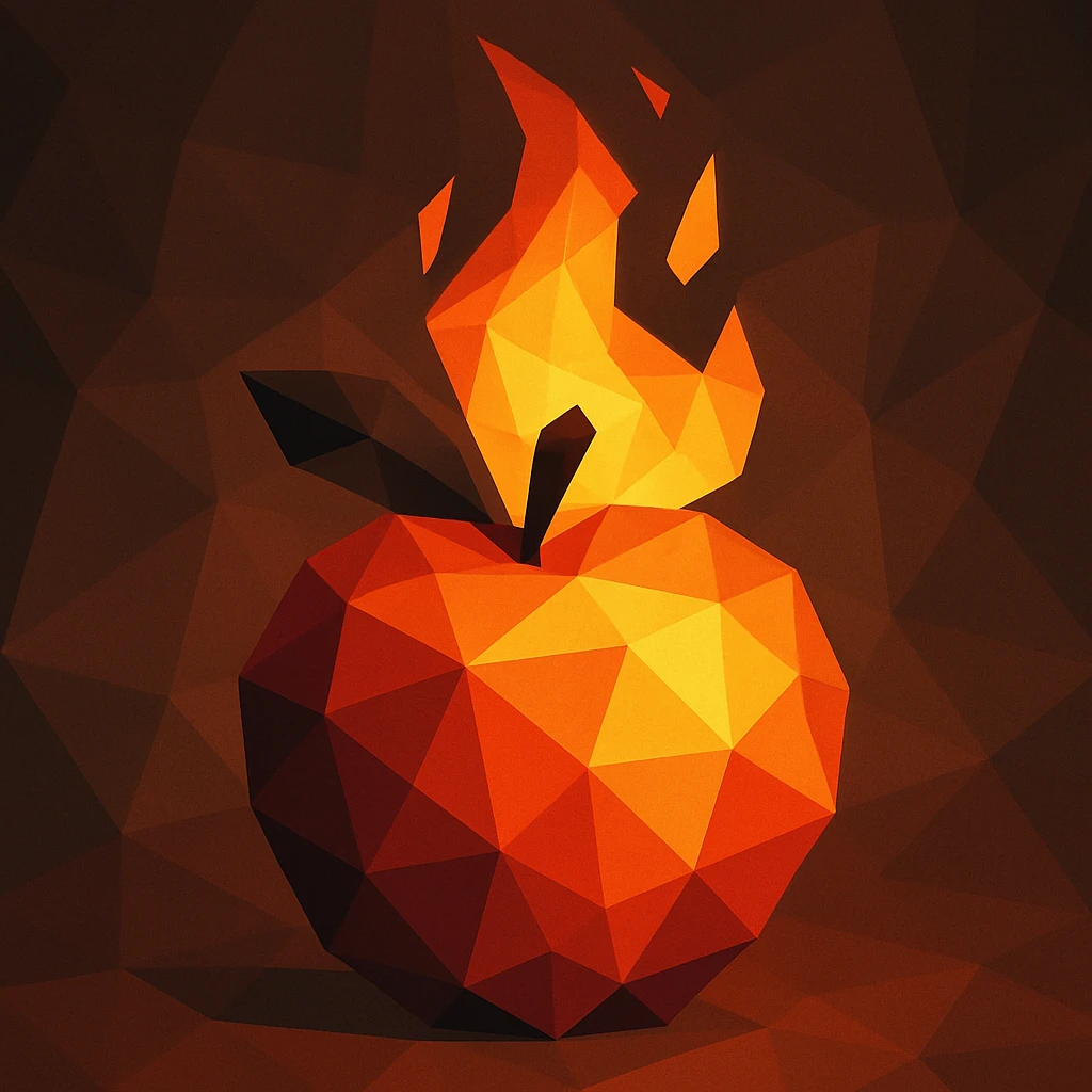 fire peach emoji