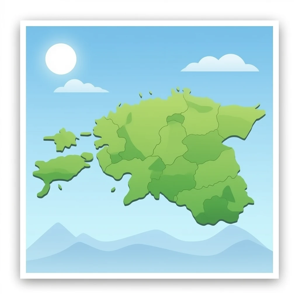Map of Estonia emoji