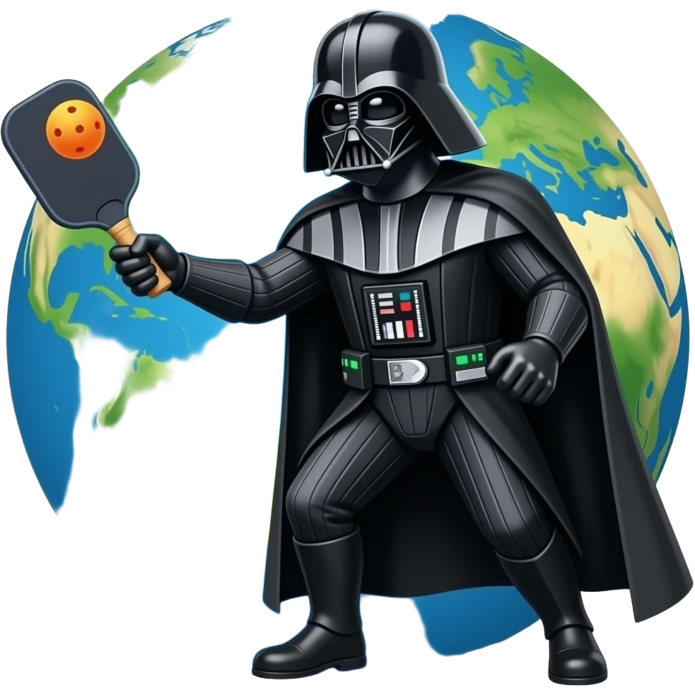 Earth Vader pickleball emoji
