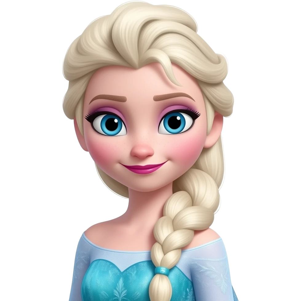 Elsa de Frozen emoji