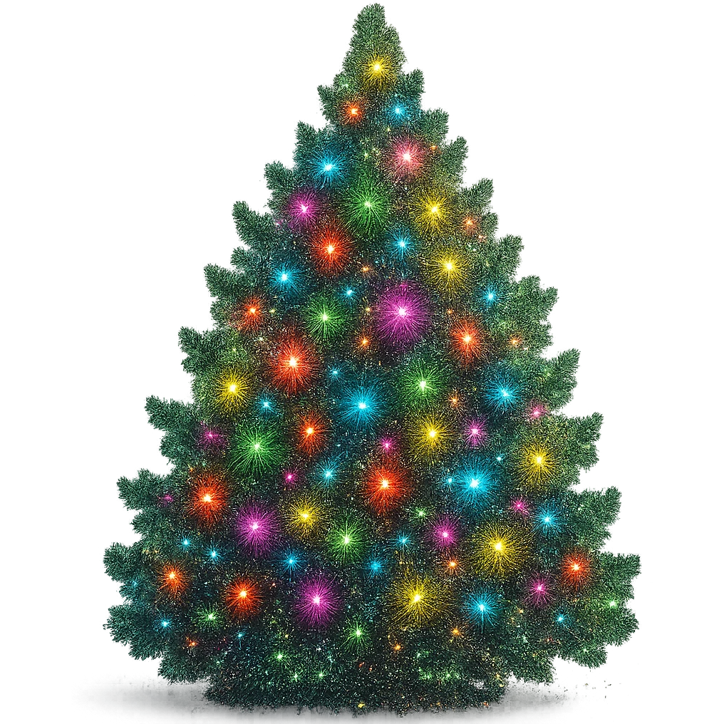 sparkly tree emoji