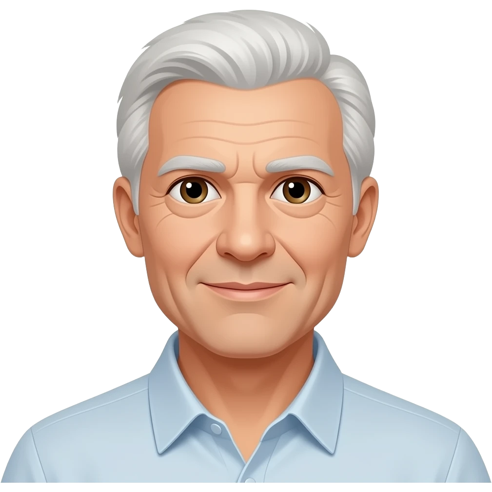 Old Man (Medium-Light Skin Tone) emoji
