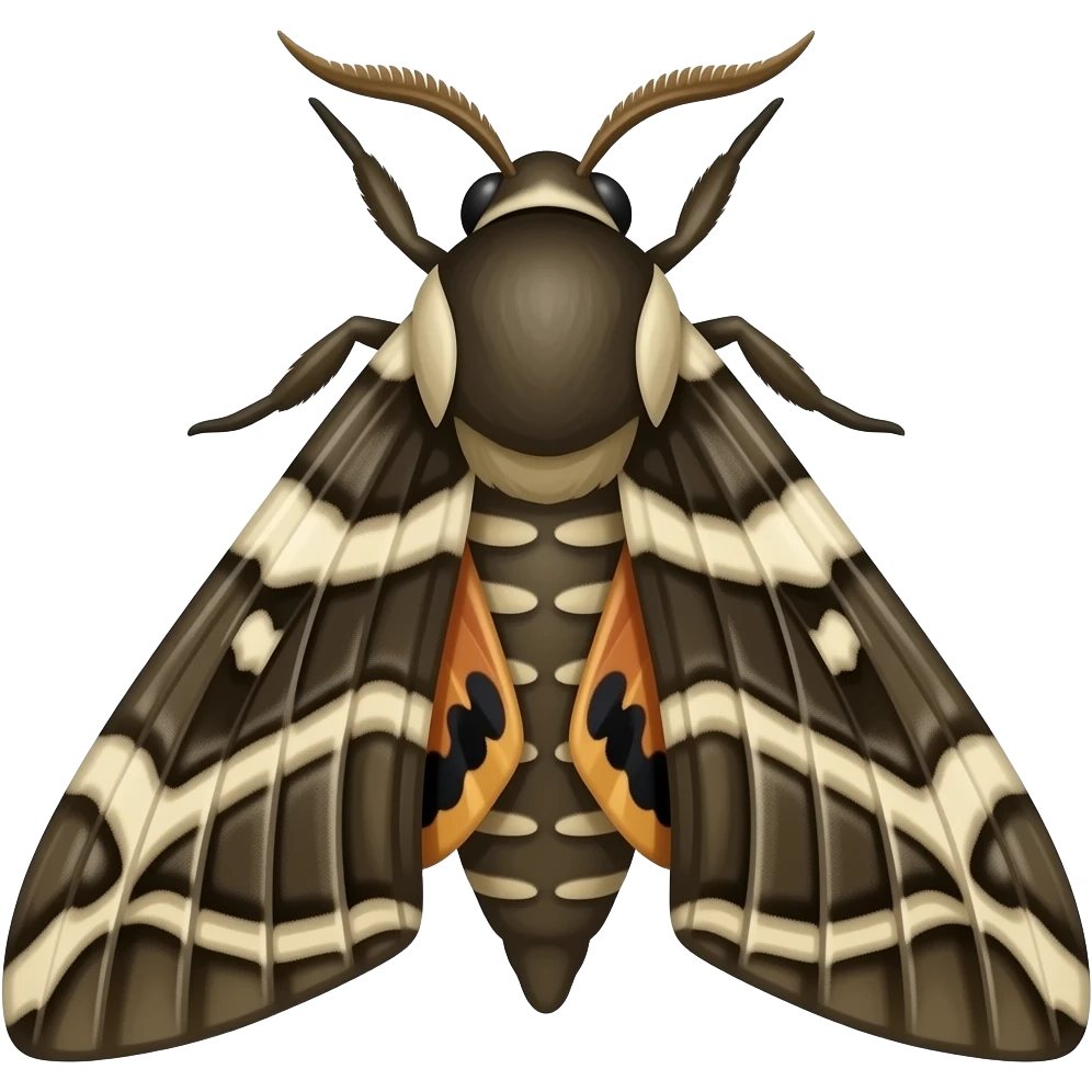 67 emojkiug with like deahtshead hawk moth emoji