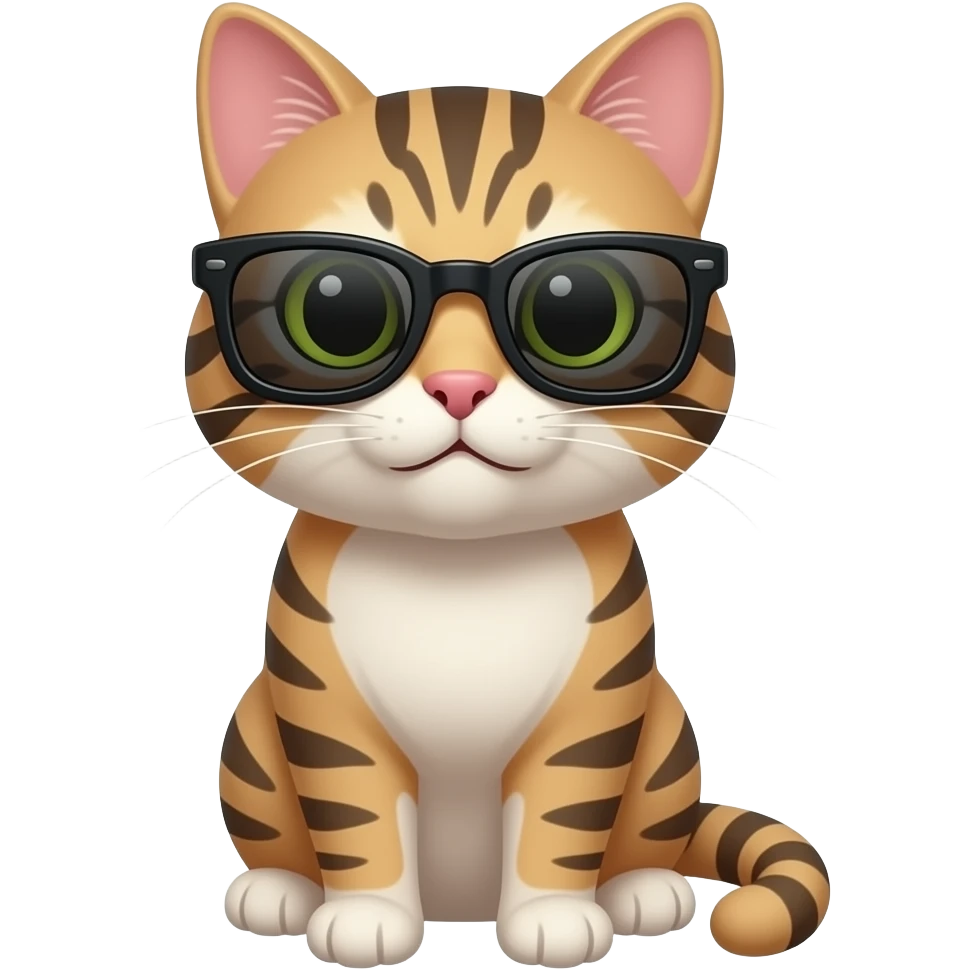 Cat wearing sunglasses emoji