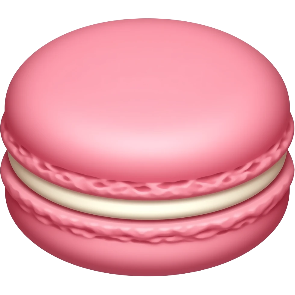 Macaron rose pastel emoji
