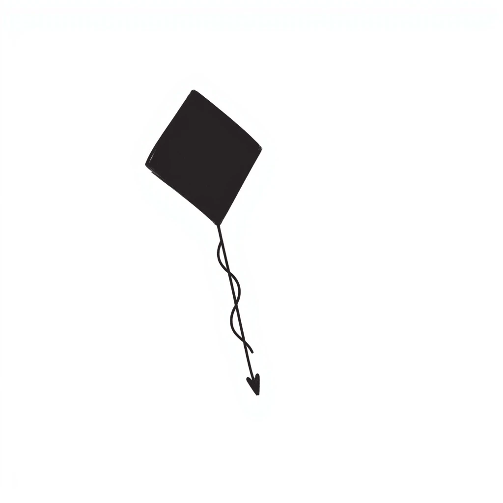 A kite flying in the sky emoji