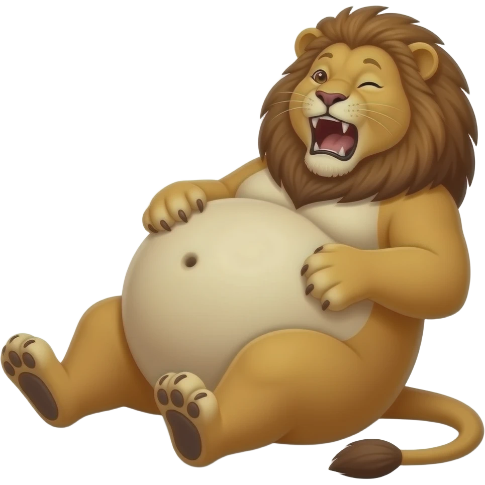 Make this Lioness get stuffed,her belly will so big it would look like she has pregnancy bloating,dare to tickle that Lion girl’s bellybutton,her gut rumbling echoes loud so you can listen to that full tummy,Fat lioness rolls around. emoji
