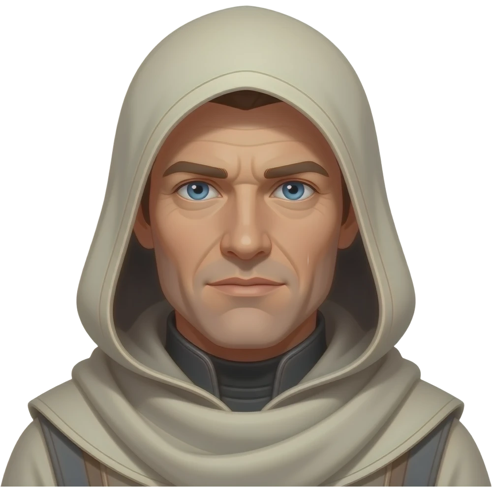 paul atreides  blue eyes with grey beigehood in dune emoji